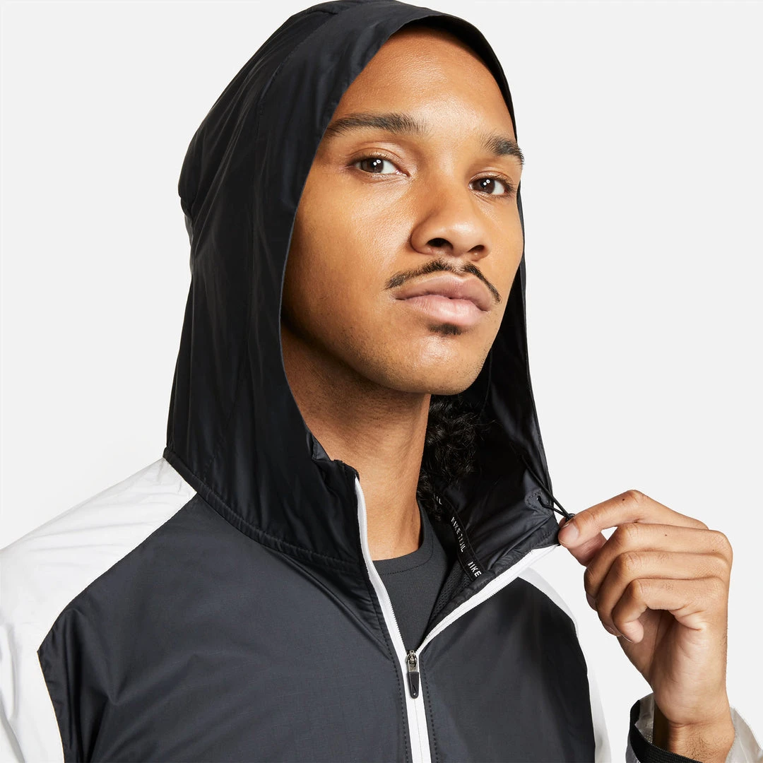 Men's Nike Windrunner Hooded Jacket - Black/Dark Smoke Grey/White/White 3 Men's Nike Windrunner Hooded Jacket - Black/Dark Smoke Grey/White/White