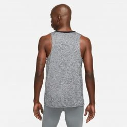 Men's Nike Dri-FIT Rise 365 Running Tank - Black/Heather/Reflective Silver
