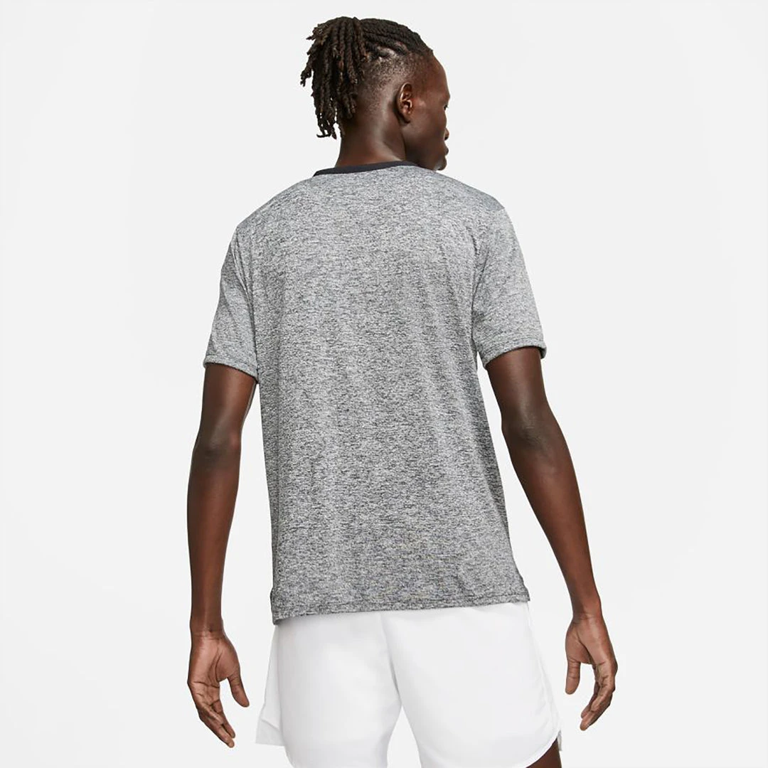 Men's Nike Dri-FIT Rise 365 Short Sleeve Running Top - Black/Heather/Reflective Silver Apparel 2 Men's Nike Dri-FIT Rise 365 Short Sleeve Running Top - Black/Heather/Reflective Silver Apparel