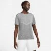 Men's Nike Dri-FIT Rise 365 Short Sleeve Running Top - Black/Heather/Reflective Silver Apparel