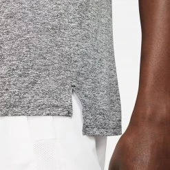 Men's Nike Dri-FIT Rise 365 Short Sleeve Running Top - Black/Heather/Reflective Silver Apparel 7 Men's Nike Dri-FIT Rise 365 Short Sleeve Running Top - Black/Heather/Reflective Silver Apparel