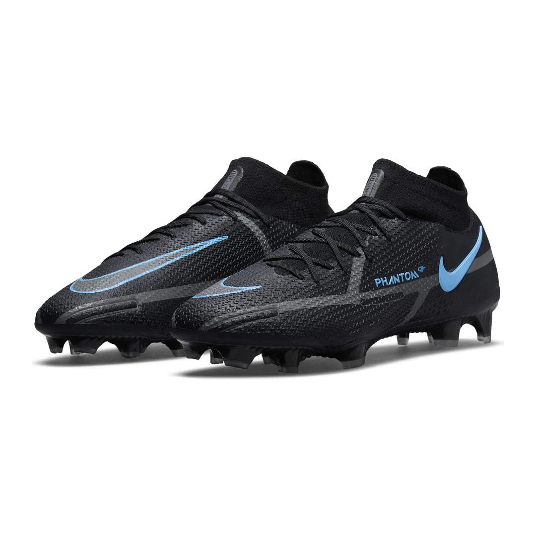 Nike Unisex Phantom GT2 Elite Firm Ground Soccer Shoe - Black/Black/Iron Grey 4 Nike Unisex Phantom GT2 Elite Firm Ground Soccer Shoe - Black/Black/Iron Grey