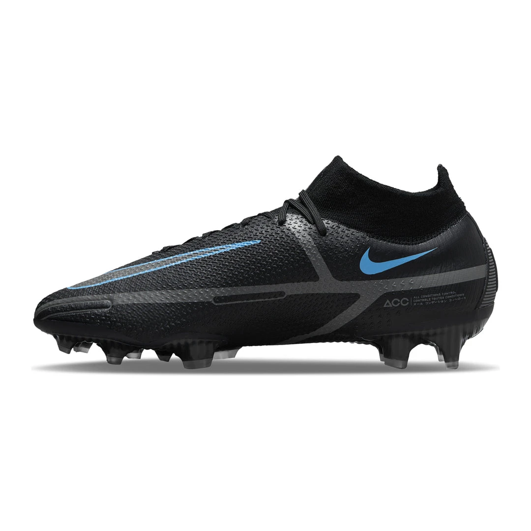 Nike Unisex Phantom GT2 Elite Firm Ground Soccer Shoe - Black/Black/Iron Grey 2 Nike Unisex Phantom GT2 Elite Firm Ground Soccer Shoe - Black/Black/Iron Grey