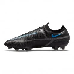 Nike Unisex Phantom GT2 Elite Firm Ground Soccer Shoe - Black/Black/Iron Grey