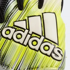 Adidas Classic Pro Finger Save Gloves - Black/Solar Yellow/White Soccer Accessories