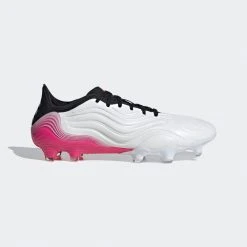 Adidas Unisex Copa Sense .1 Firm Ground Soccer Shoe - Cloud White/Cloud White/Shock Pink