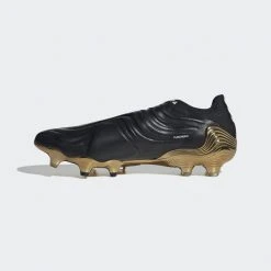 Adidas Unisex Copa Sense+ Firm Ground Cleats - Core Black/Cloud White/Gold Metallic