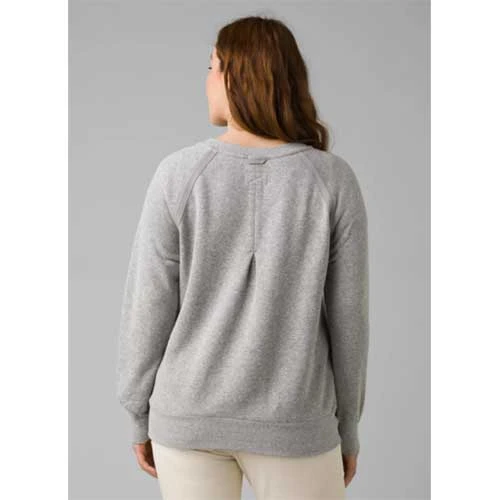 Prana Tops Women's Cozy Up Sweatshirt - Heather Grey 3 Prana Tops Women's Cozy Up Sweatshirt - Heather Grey