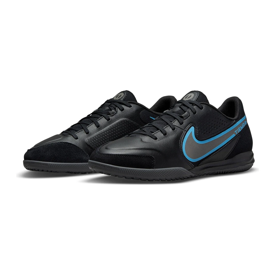 Nike Unisex Tiempo Legend 9 Academy Indoor/Court Soccer Shoe - Black/Black/Iron Grey - Regular (D) 4 Nike Unisex Tiempo Legend 9 Academy Indoor/Court Soccer Shoe - Black/Black/Iron Grey - Regular (D)