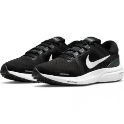Women's Nike Air Zoom Vomero 16 Running Shoe - Black/White - Regular (B) Shoes