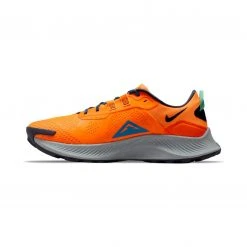 Men's Nike Pegasus Trail 3 Running Shoe - Total Orange/Signal Blue/Wolf Grey - Regular (D)