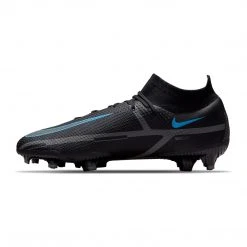 Nike Unisex Phantom GT2 Pro Dynamic Fit Firm Ground Soccer Shoe - Black/Black/Iron Grey - Regular (D)