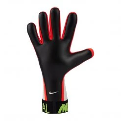 Nike Mercurial Touch Victory Goalkeeper Glove - White/Volt/Bright Crimson Soccer Accessories