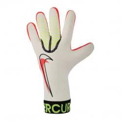 Nike Mercurial Touch Victory Goalkeeper Glove - White/Volt/Bright Crimson Soccer Accessories
