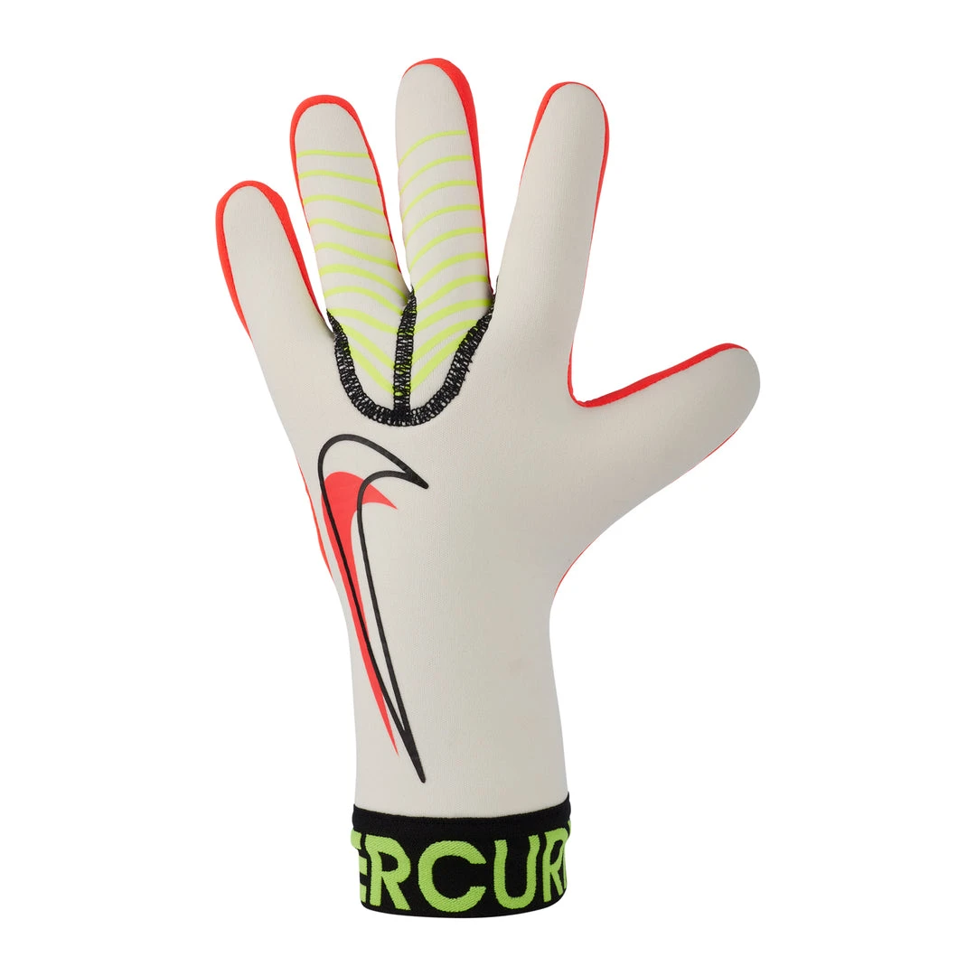 Nike Mercurial Touch Victory Goalkeeper Glove - White/Volt/Bright Crimson Soccer Accessories 1 Nike Mercurial Touch Victory Goalkeeper Glove - White/Volt/Bright Crimson Soccer Accessories