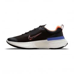 Nike Men's React Miler 2 Shield Running Shoe -Black/Redstone-Total Orange-Indigo Burst- Regular (D) Shoes