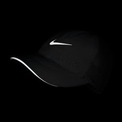Women's Nike Featherlight Running Cap - Black Hats