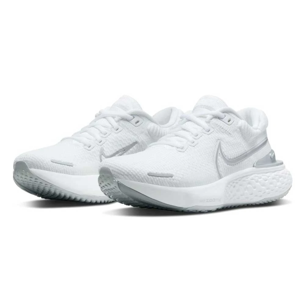 Nike Women's ZoomX Invincible Run Flyknit 2 Running Shoe - White/Metallic Silver/Pure Platinum- Regular (B) 2 Nike Women's ZoomX Invincible Run Flyknit 2 Running Shoe - White/Metallic Silver/Pure Platinum- Regular (B)