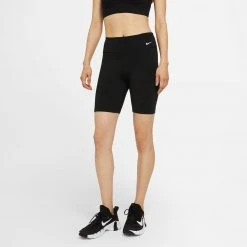 Women's Nike One Mid-Rise 7" Short - Black/White Bottoms