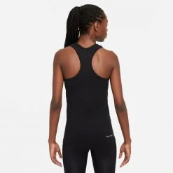 Women's Nike Dri-FIT ADV Seamless Tank Top - Black/Reflective Silver Tops