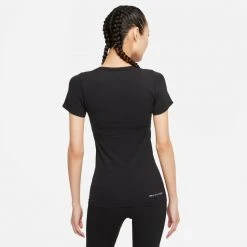Women's Nike Dri-FIT ADV Seamless Short Sleeve Top - Black/Reflective Silver Tops