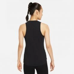 Tops Women's Nike Dri-FIT One Luxe Tank Top - Black/Reflective Silver