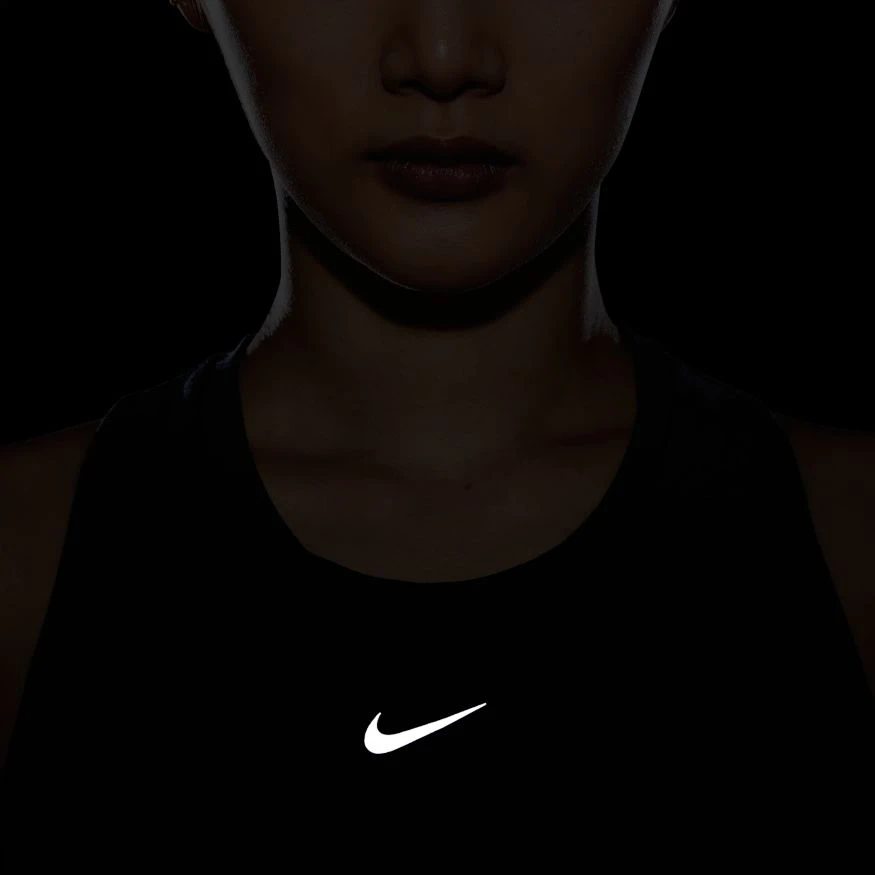 Tops Women's Nike Dri-FIT One Luxe Tank Top - Black/Reflective Silver 5 Tops Women's Nike Dri-FIT One Luxe Tank Top - Black/Reflective Silver