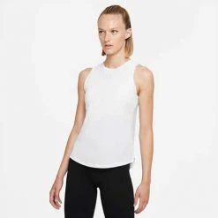 Women's Nike Dri-FIT One Luxe Standard Fit Racerback Tank - White