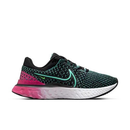 Nike Women's React Infinity 3 Running Shoe- Black/Dynamic Turq/Pink - Regular (B) 1 Nike Women's React Infinity 3 Running Shoe- Black/Dynamic Turq/Pink - Regular (B)