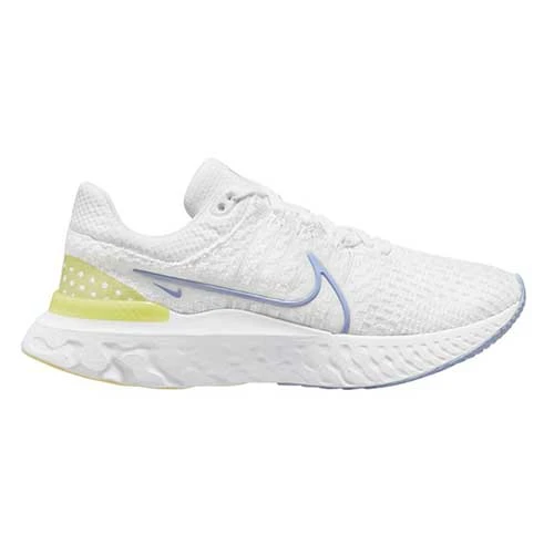 Women's Nike React Infinity 3 - White/Lt Marina/Citron Tint - Regular (B) Shoes 1 Women's Nike React Infinity 3 - White/Lt Marina/Citron Tint - Regular (B) Shoes