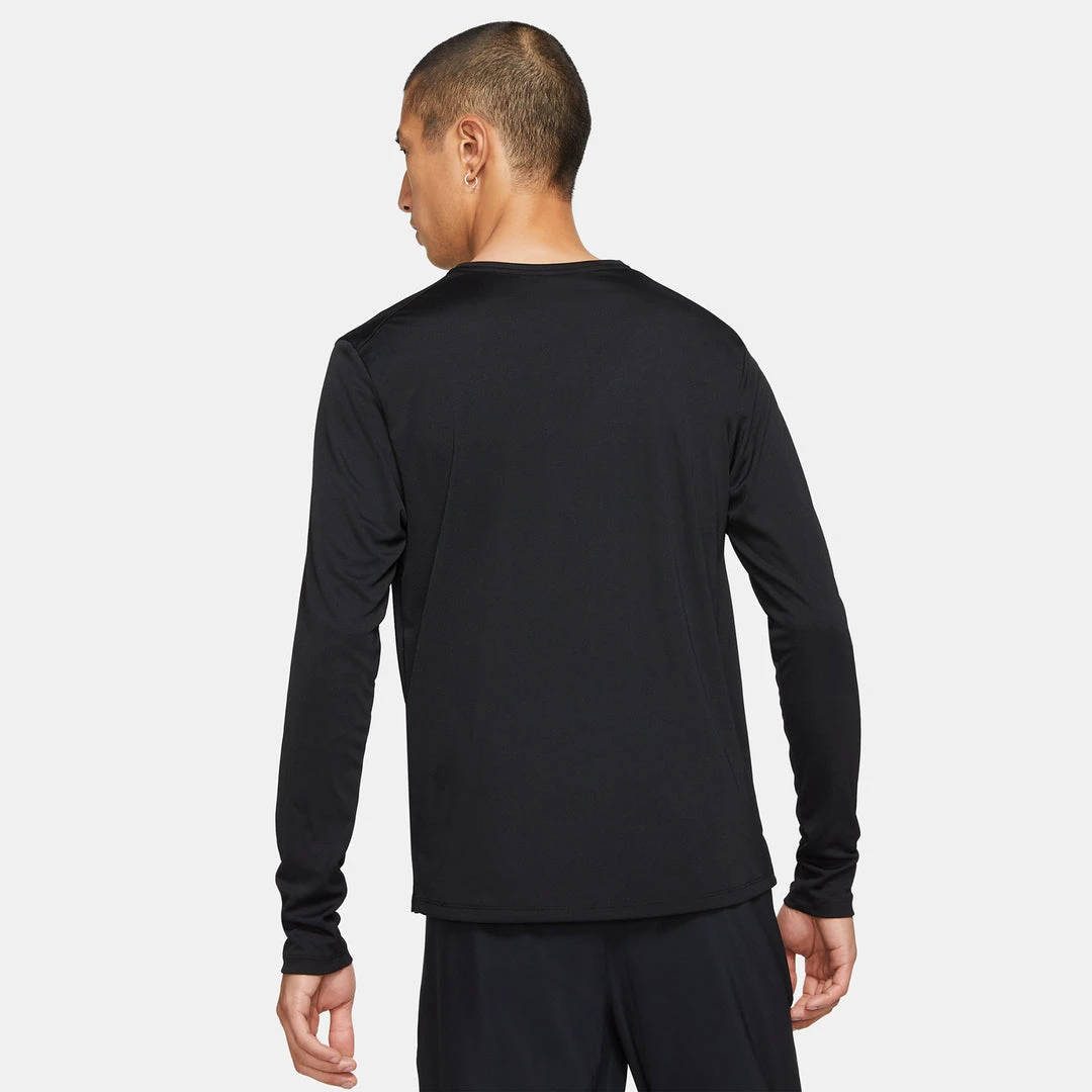 Apparel Men's Nike Dri-FIT Miler Long Sleeve Running Top - Black/Reflective Silver 2 Apparel Men's Nike Dri-FIT Miler Long Sleeve Running Top - Black/Reflective Silver