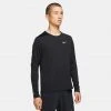 Apparel Men's Nike Dri-FIT Miler Long Sleeve Running Top - Black/Reflective Silver