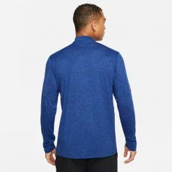 Apparel Men's Nike Dri-FIT Element 1/2 Zip Running Top - Obsidian/Game Royal/Reflective Silver