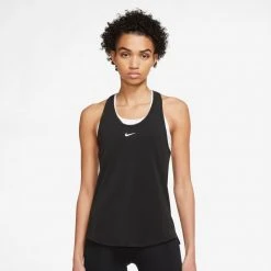 Women's Nike Dri-FIT One Luxe Twist Tank Top - Black/Reflective Silver