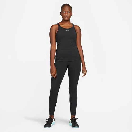 Women's Nike One Luxe Dri-FIT Slim Strappy Tank - Black Tops 4 Women's Nike One Luxe Dri-FIT Slim Strappy Tank - Black Tops
