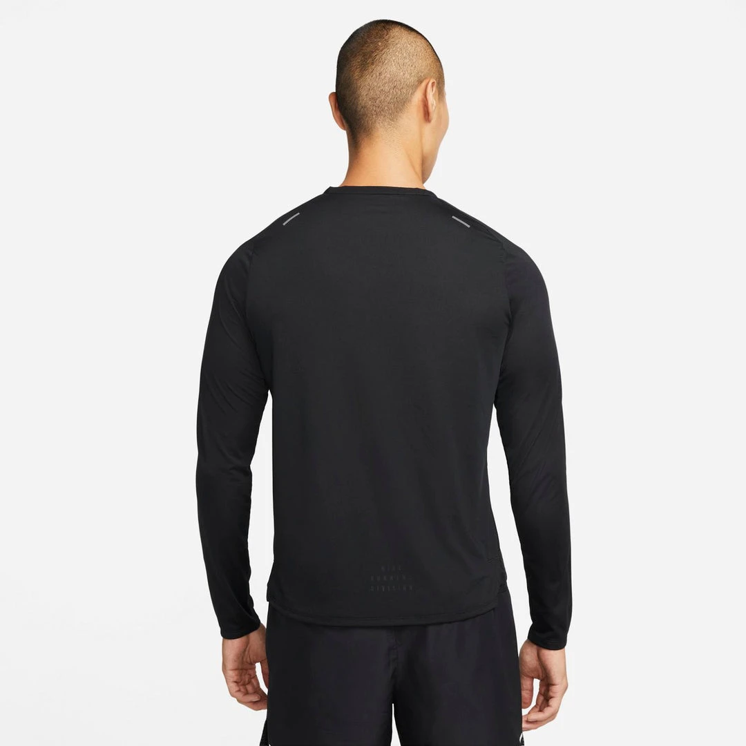 Men's Nike Dri-FIT Rise 365 Long-Sleeve Running Top - Black/Reflective Silver Apparel 2 Men's Nike Dri-FIT Rise 365 Long-Sleeve Running Top - Black/Reflective Silver Apparel