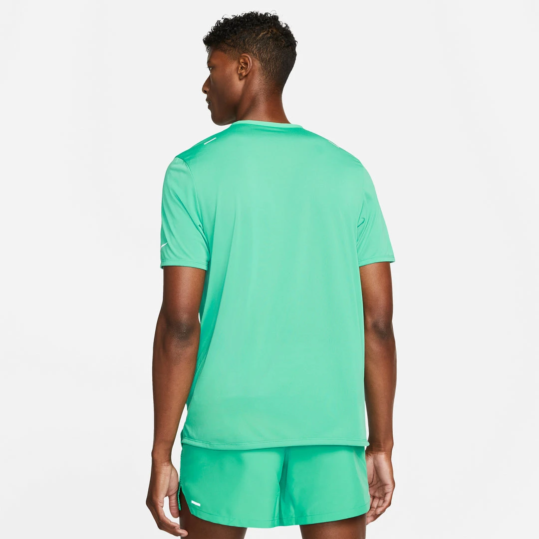 Men's Nike Dri-FIT Rise 365 Short-Sleeve Running Top - Roma Green/Reflective Silver 2 Men's Nike Dri-FIT Rise 365 Short-Sleeve Running Top - Roma Green/Reflective Silver