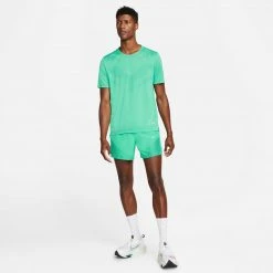 Men's Nike Dri-FIT Rise 365 Short-Sleeve Running Top - Roma Green/Reflective Silver 17 Men's Nike Dri-FIT Rise 365 Short-Sleeve Running Top - Roma Green/Reflective Silver