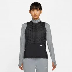 Women's Nike Therma-FIT ADV Downfill Running Vest - Black/Reflective Silver
