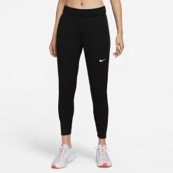 Women's Nike Therma-FIT Essential Running Pants - Black/Black/Reflective Silver