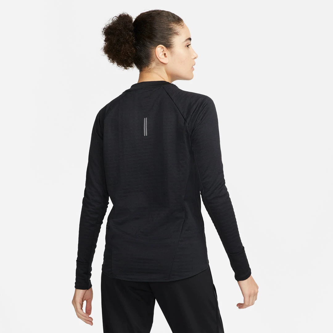 Women's Nike Therma-FIT Element Running Crew - Black/Reflective Silver Tops 2 Women's Nike Therma-FIT Element Running Crew - Black/Reflective Silver Tops