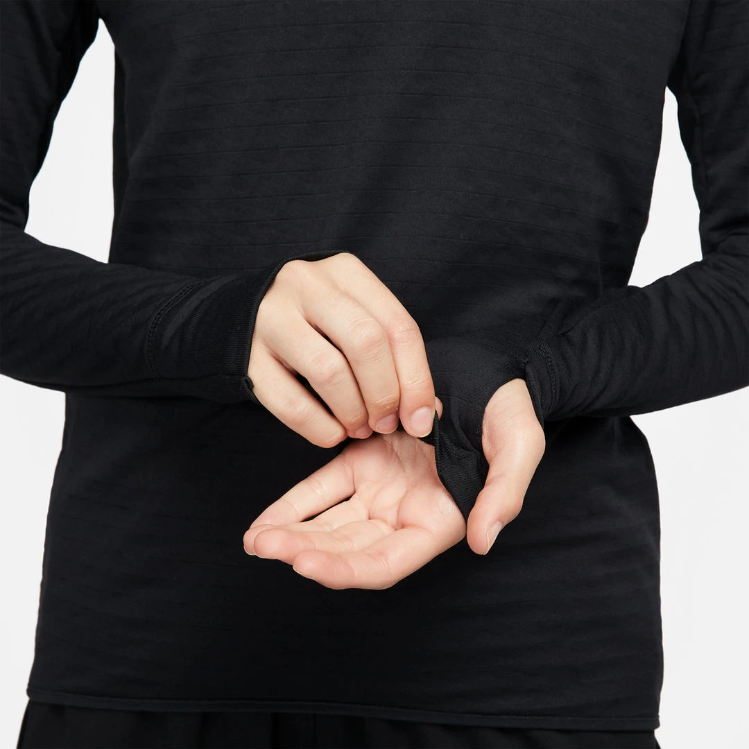 Women's Nike Therma-FIT Element Running Crew - Black/Reflective Silver Tops 7 Women's Nike Therma-FIT Element Running Crew - Black/Reflective Silver Tops