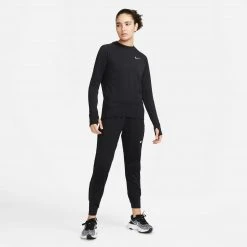 Women's Nike Therma-FIT Element Running Crew - Black/Reflective Silver Tops 17 Women's Nike Therma-FIT Element Running Crew - Black/Reflective Silver Tops