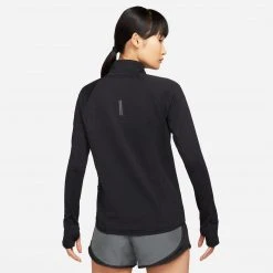 Women's Nike Therma-FIT Element 1/2-Zip Running Top - Black/Reflective Silver Tops