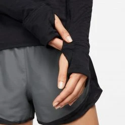 Women's Nike Therma-FIT Element 1/2-Zip Running Top - Black/Reflective Silver Tops