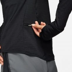 Women's Nike Therma-FIT Element 1/2-Zip Running Top - Black/Reflective Silver Tops