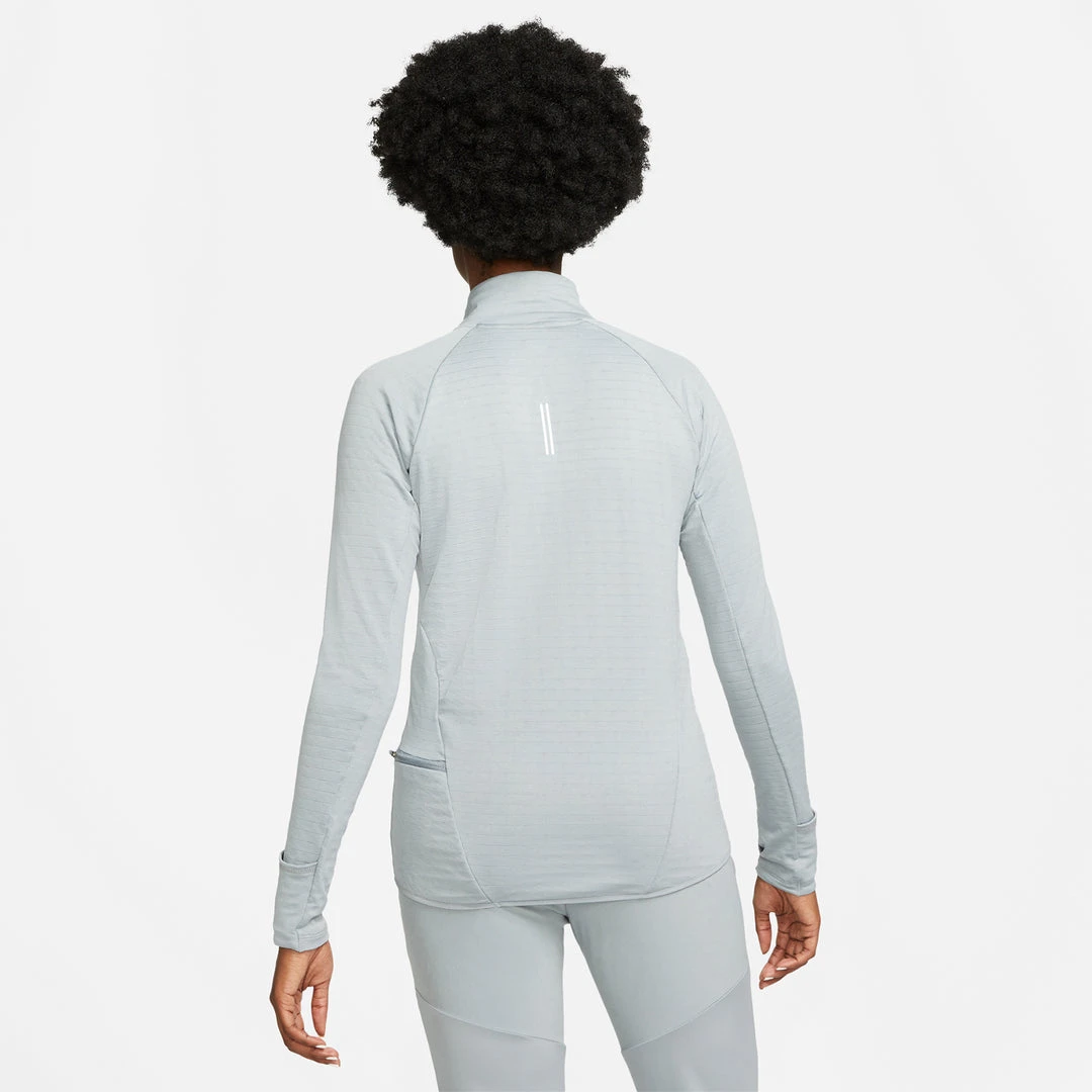 Tops Women's Nike Therma-FIT Element 1/2-Zip Running Top - Particle Grey/Reflective Silver 2 Tops Women's Nike Therma-FIT Element 1/2-Zip Running Top - Particle Grey/Reflective Silver