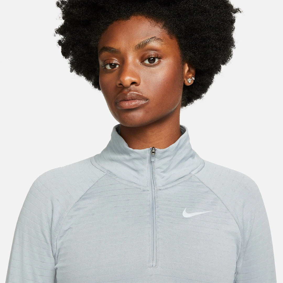 Tops Women's Nike Therma-FIT Element 1/2-Zip Running Top - Particle Grey/Reflective Silver 3 Tops Women's Nike Therma-FIT Element 1/2-Zip Running Top - Particle Grey/Reflective Silver