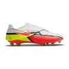 Nike Unisex Phantom GT2 Academy Flyease Firm Ground/Multi Ground Soccer Shoe - White/Bright Crimson/Volt