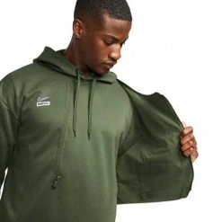 Men's Nike Dri-FIT FC Hoodie -Carbon Green
